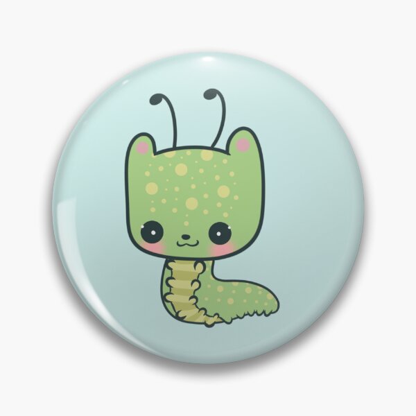 Item preview, Kawaii Green Caterpillar Cat designed and sold by FreyaDraws.