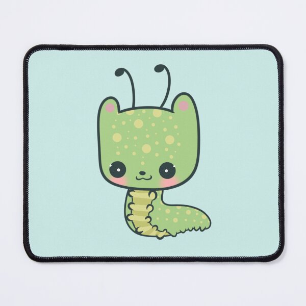 Item preview, Kawaii Green Caterpillar Cat designed and sold by FreyaDraws.