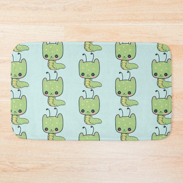 Item preview, Kawaii Green Caterpillar Cat designed and sold by FreyaDraws.