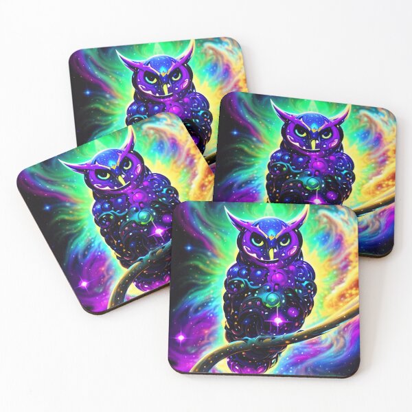Item preview, Cosmic Horned Owl designed and sold by NevynCF.