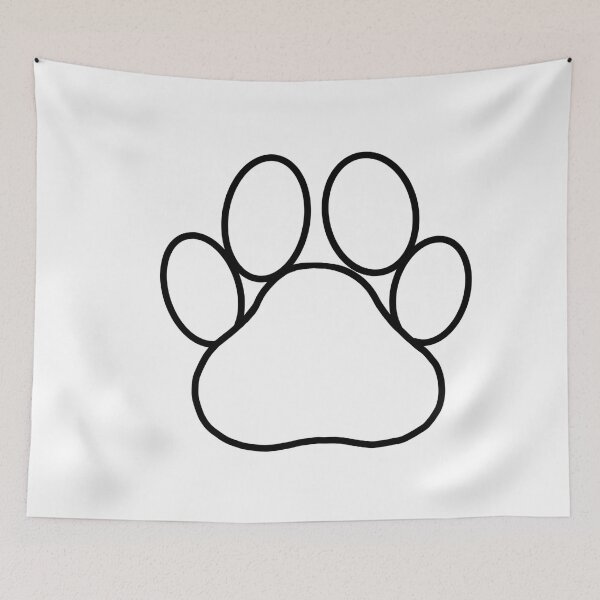 Item preview, Paw print outline designed and sold by ArtSCPdesign.
