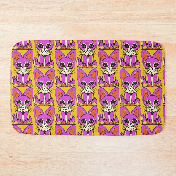Item preview, Maya Patterned Kitten pink designed and sold by thumbjoint.