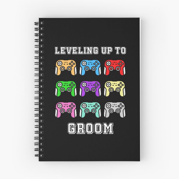 Item preview, leveling up to groom, comic gamer,groom unlocked, promoted to groom, bachelor party,stag night,retro controllers,vintage colours designed and sold by allycat57.