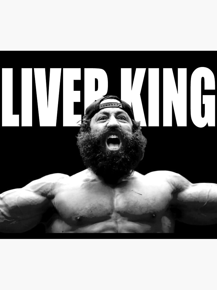 "The Liver King" Sticker for Sale by Lowgik Redbubble