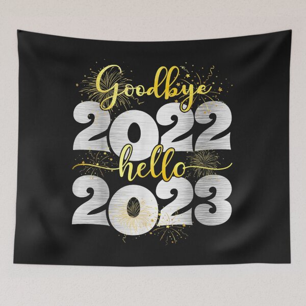 Item preview, Goodbye 2022 Hello 2023 - Happy New Year T-Shirt designed and sold by Klaus-Gilbert.
