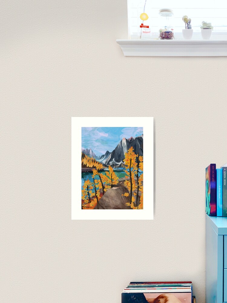 Thumbnail 2 of 3, Art Print, Mountain lake view I designed and sold by istolar.
