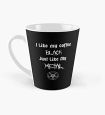 Ich mag meinen Kaffee Black Just Like My Metal Tasse (groß)
