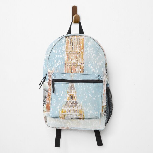 Item preview, A snowy day in London hand painted designed and sold by ColorandColor.