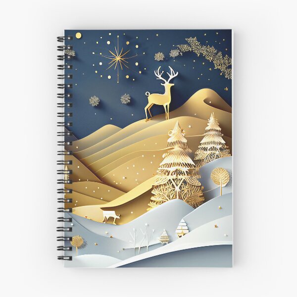 Item preview, Gold Christmas Winter Landscape designed and sold by DigitPrint.