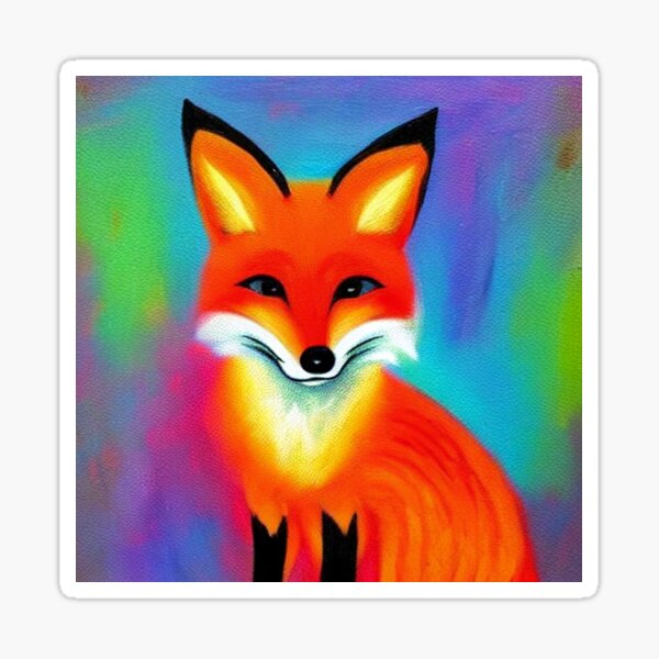 Cute Fox #3 Sticker