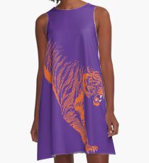 Stampfender Tiger Clemson A-Linien Kleid