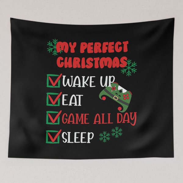 Item preview, My Perfect Christmas Gaming All Day designed and sold by RockBeeDesigns.