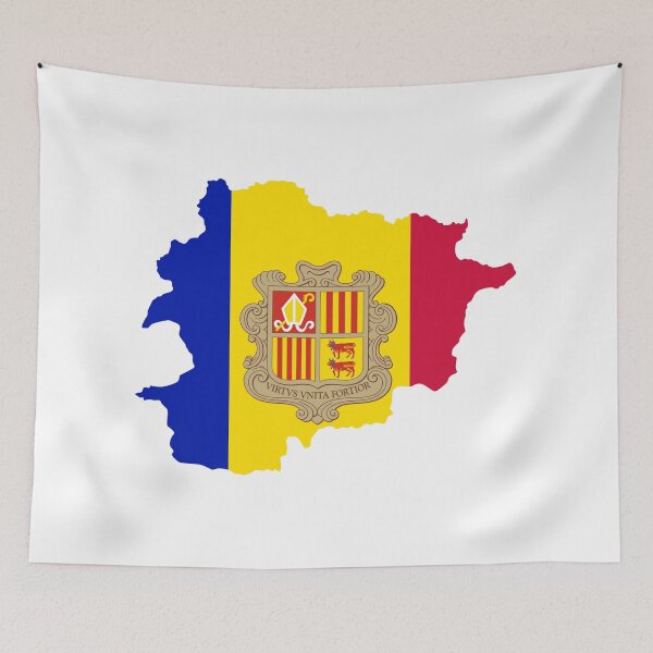 Item preview, Andorra Flag Map designed and sold by Deasdw1.