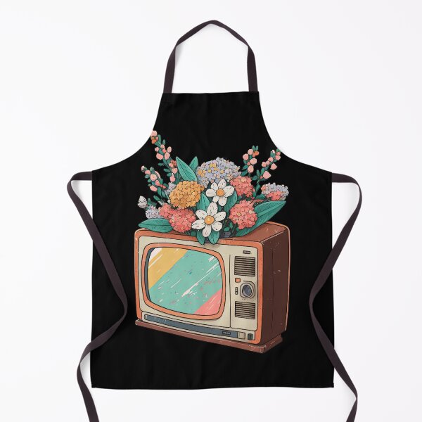 Item preview, Old Tv and Flowers designed and sold by AnaKaoni.