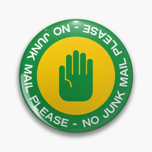 Item preview, No Junk Mail Green designed and sold by SpilloDesign.
