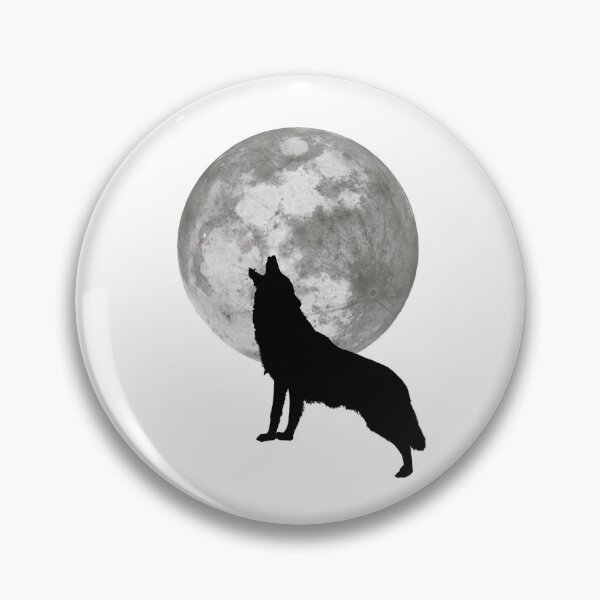 Item preview, Howling moon wolf designed and sold by Sunwang.