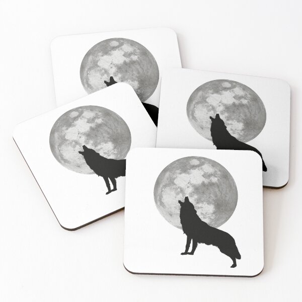 Item preview, Howling moon wolf designed and sold by Sunwang.
