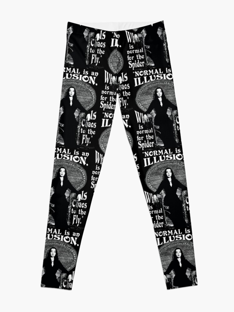 Alternate view of Morticia Addams-"Normal Is An Illusion..." Leggings