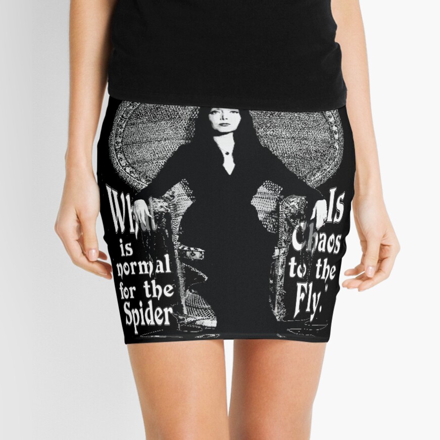 Morticia Addams-"Normal Is An Illusion..." Mini Skirt
