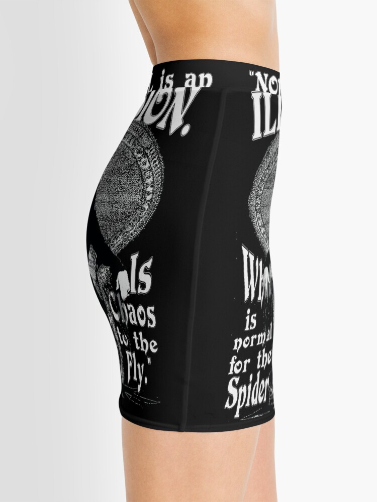 Alternate view of Morticia Addams-"Normal Is An Illusion..." Mini Skirt