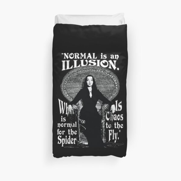 Morticia Addams-"Normal Is An Illusion..." Duvet Cover