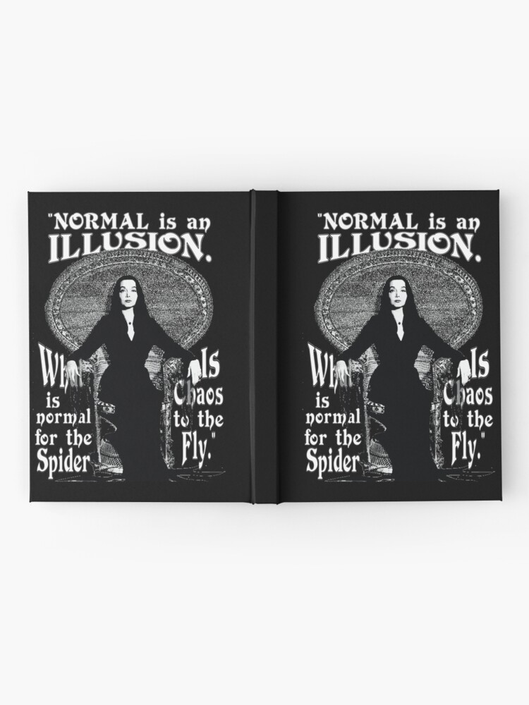 Alternate view of Morticia Addams-"Normal Is An Illusion..." Hardcover Journal