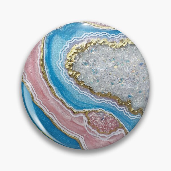 Item preview, Agate geode Gold, Pearl, Blue Pink designed and sold by Sandytov.