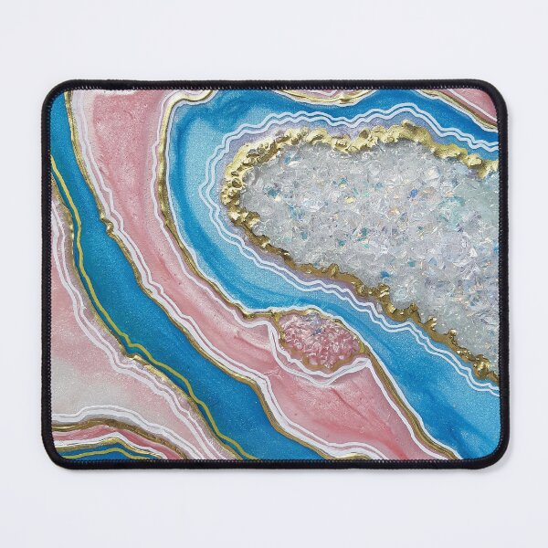 Item preview, Agate geode Gold, Pearl, Blue Pink designed and sold by Sandytov.