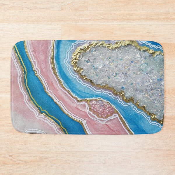 Item preview, Agate geode Gold, Pearl, Blue Pink designed and sold by Sandytov.