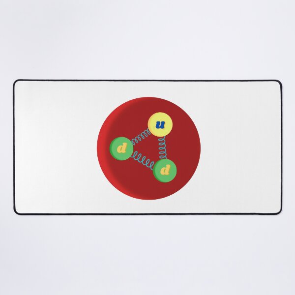 Item preview, neutron made of up quarks and down quarks, particle physics designed and sold by NoetherSym.