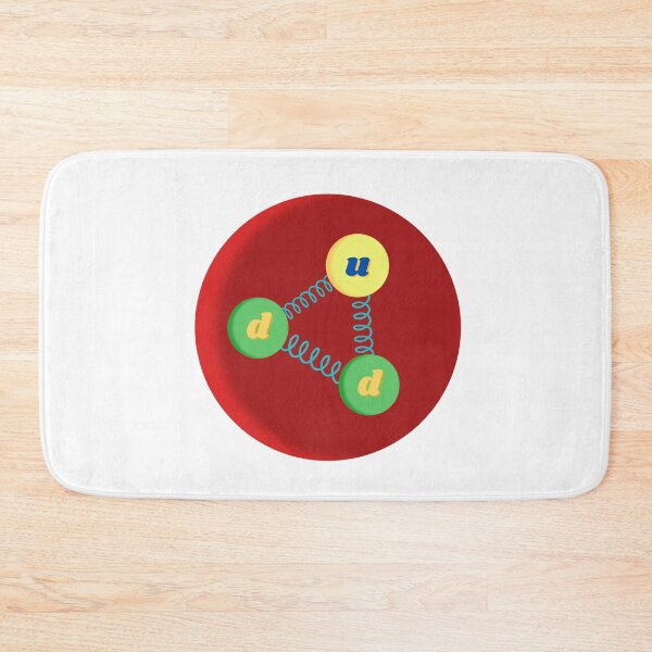 Item preview, neutron made of up quarks and down quarks, particle physics designed and sold by NoetherSym.