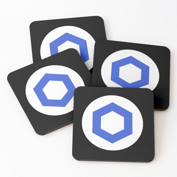 Item preview, Chainlink LINK Crypto Altcoin - White Token Icon Variant #1 designed and sold by CryptoMoods.
