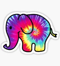 Tie Dye Elephant Sticker