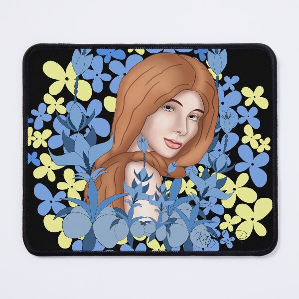 Item preview, Girl with red hair in the garden designed and sold by KateQR.