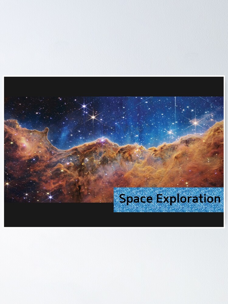 &ldquo;JWST Carina Nebula Space Exploration&rdquo; Poster for Sale by MazeMaterials