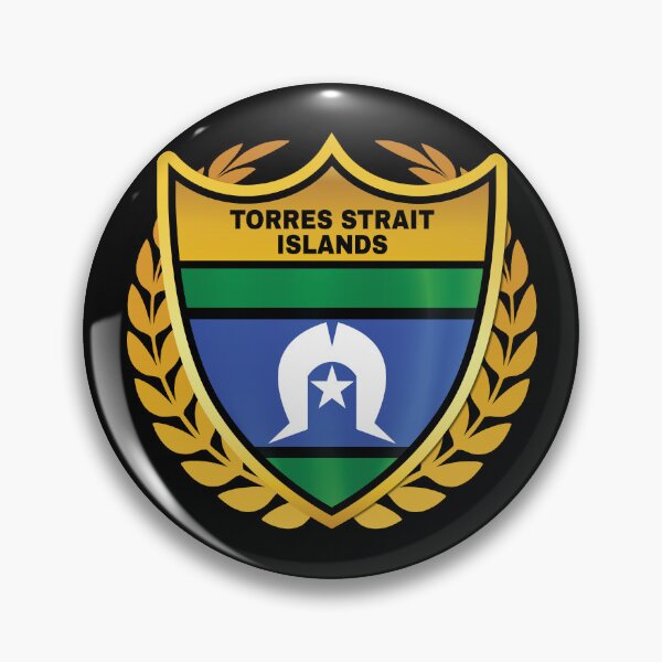 Item preview, Torres Strait Islands Gold Shield Flag designed and sold by RahallusNtx.