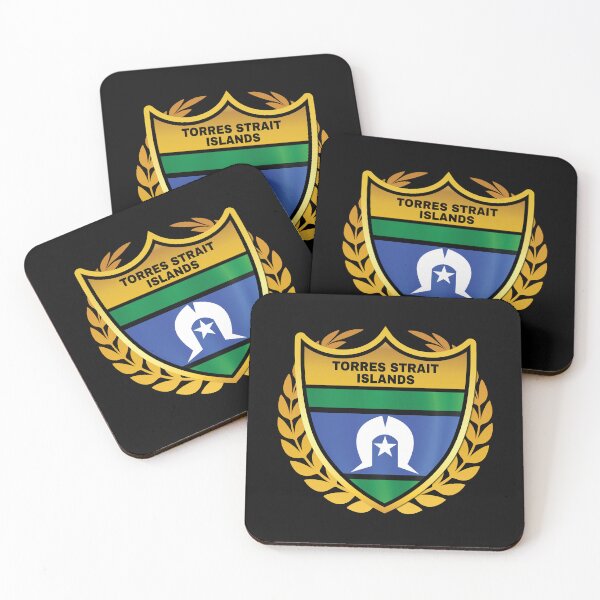 Item preview, Torres Strait Islands Gold Shield Flag designed and sold by RahallusNtx.