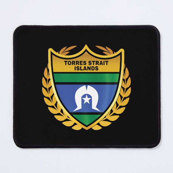 Item preview, Torres Strait Islands Gold Shield Flag designed and sold by RahallusNtx.