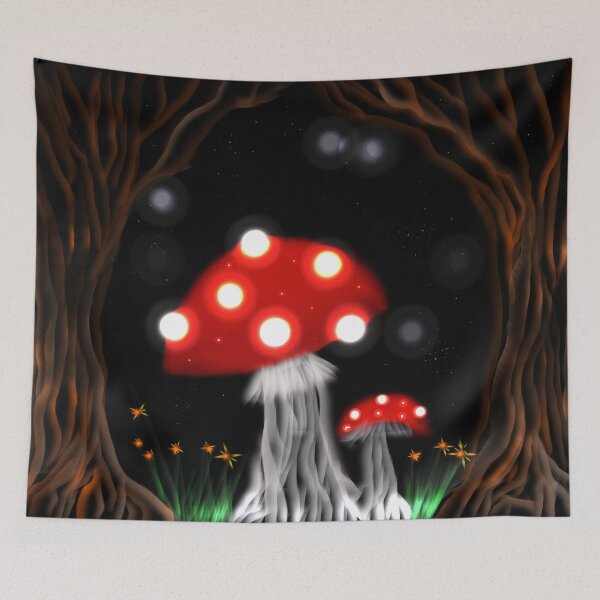 Item preview, Fly Agaric Forest (MKW-DA.21) designed and sold by Katrina Morgan.
