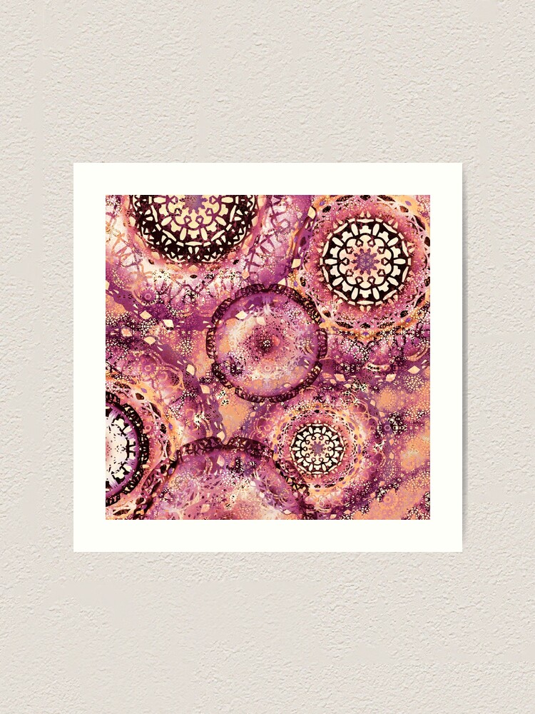 Alternate view of Mango Marina Mandalas Art Print