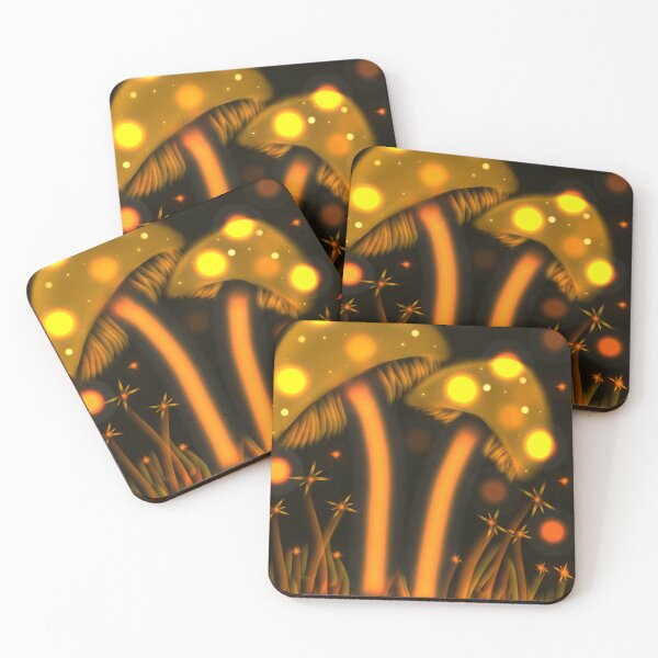 Item preview, Golden Mushrooms (MKW-DA.34) designed and sold by Katrina Morgan.