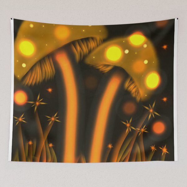 Item preview, Golden Mushrooms (MKW-DA.34) designed and sold by Katrina Morgan.