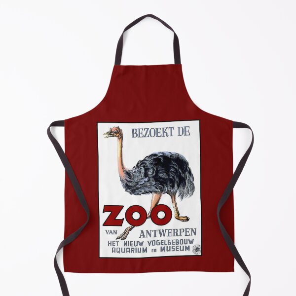 Item preview, BEZOEKT DE ZOO; Vintage Antwerpen Aquarium en Museum Print designed and sold by posterbobs.