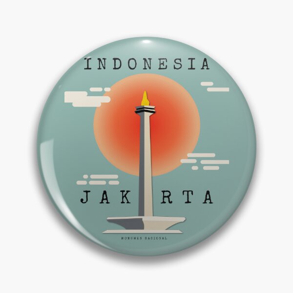 Item preview, Monas Jakarta Indonesia Retro Style designed and sold by Ajeng Tiian.