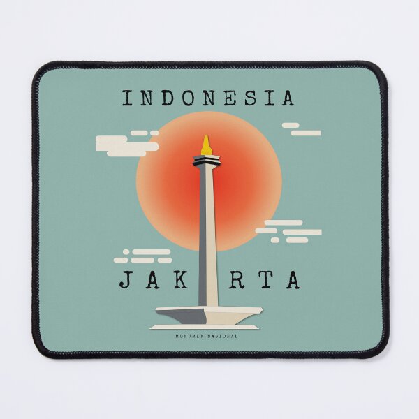 Item preview, Monas Jakarta Indonesia Retro Style designed and sold by Ajeng Tiian.