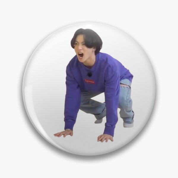 Item preview, Jungkook Sticker Meme Glossy designed and sold by MicheleAndrea.