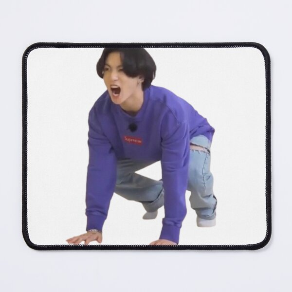 Item preview, Jungkook Sticker Meme Glossy designed and sold by MicheleAndrea.