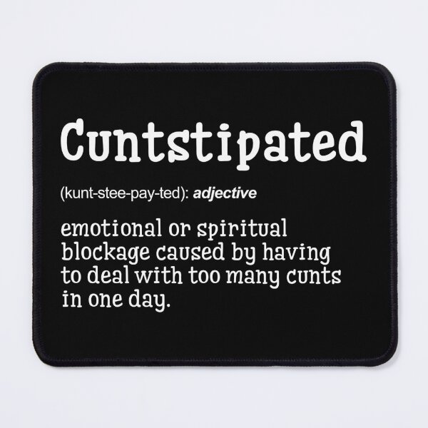 Item preview, Cuntstipated | Definition Print | Bathroom Print | WC Print | Wall Art | Wall Decor | Funny Print | Gift Idea | Funny Quotes designed and sold by peacefulcreator.