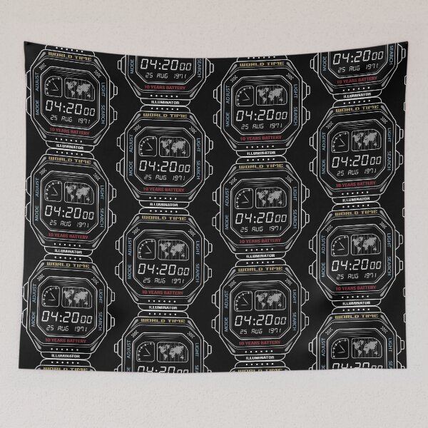 Item preview, Vintage digital watch clock screen  designed and sold by portokalis.