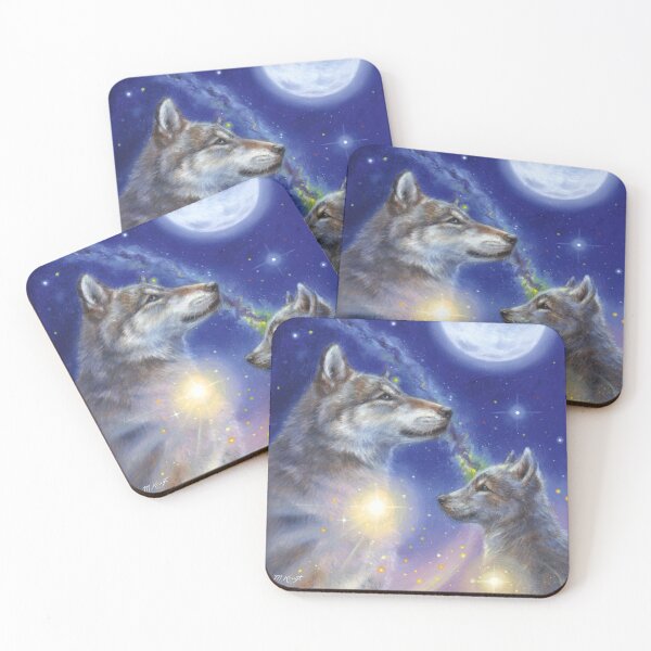 Item preview, Wolf - magical moon designed and sold by marjoleinkruijt.